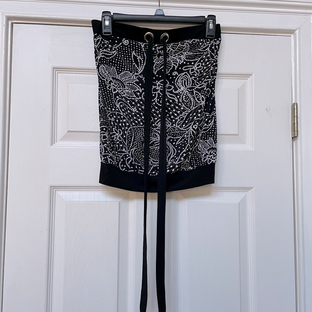Strapless Top Black & White, Women’s Size Small